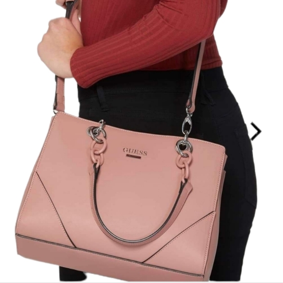 🔥Guess Madsen Logo Satchel With New Wallet Shoulder /Cross body bag - Picture 3 of 15